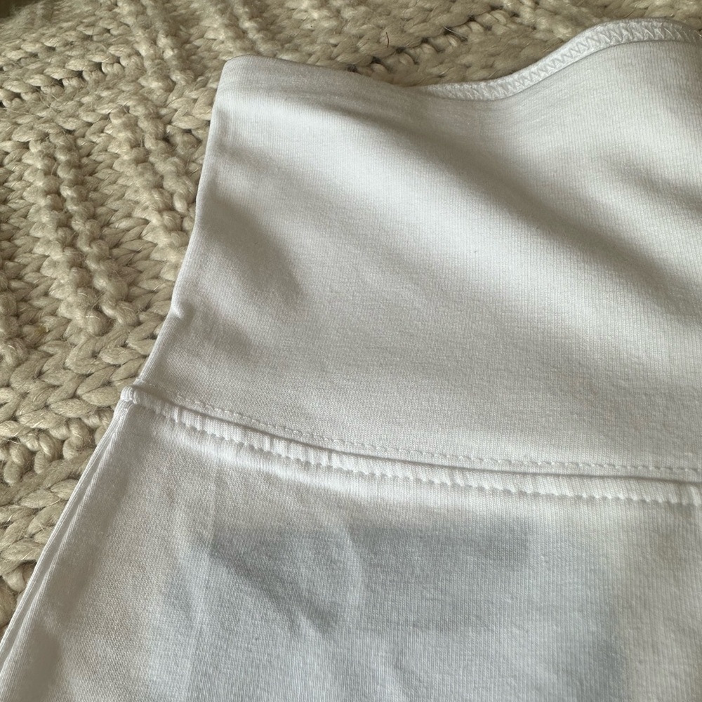 BP by Nordstrom Highrise White Bike Shorts NWT Sz S - Picture 2 of 4